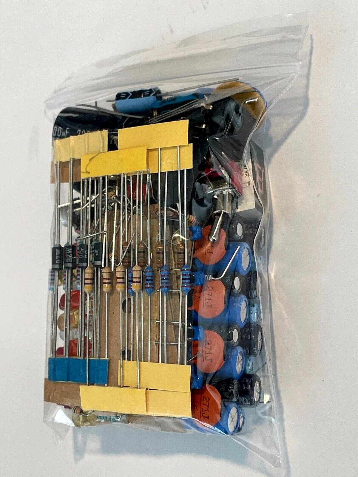 NEW GRAB BAG of Electronic Components Mixed Caps Resistors Transistors and MORE!