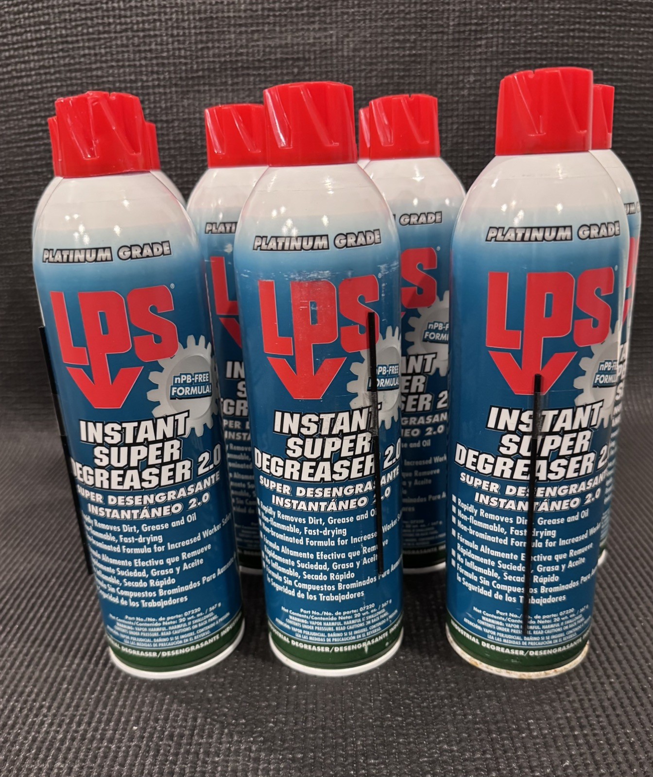 LPS 07220 Instant Super Degreaser 2.0 Heavy Duty 20 oz Aerosol Can – Pack of 11