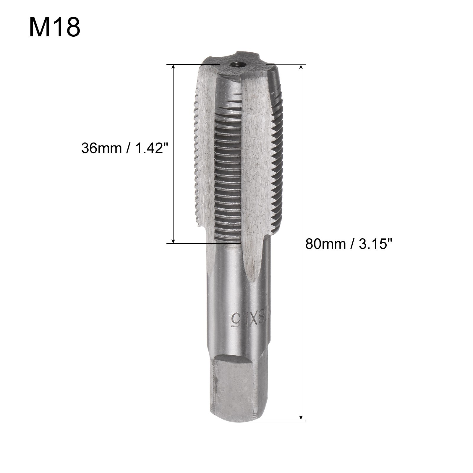 1 Pair M18 x 1.5 Hand Tap Set for Repair Alloy Threading Tapping Tools