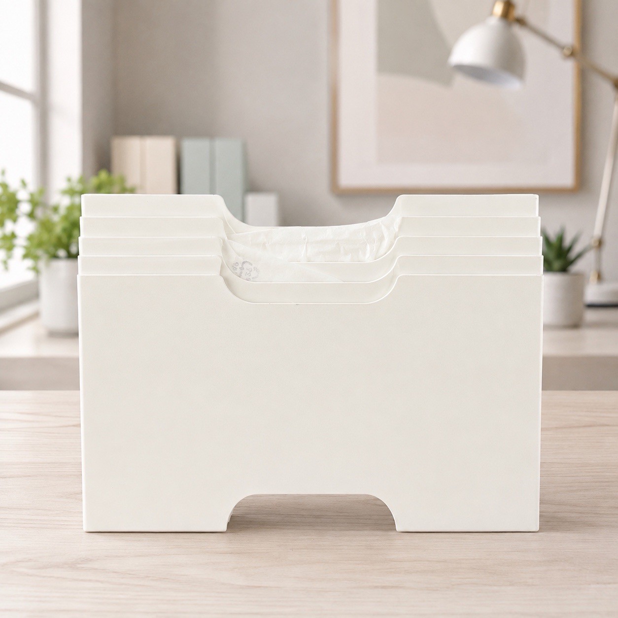 IKEA KVISSLE 5 Tier Letter Tray Paper Organizer White NEW Open Box