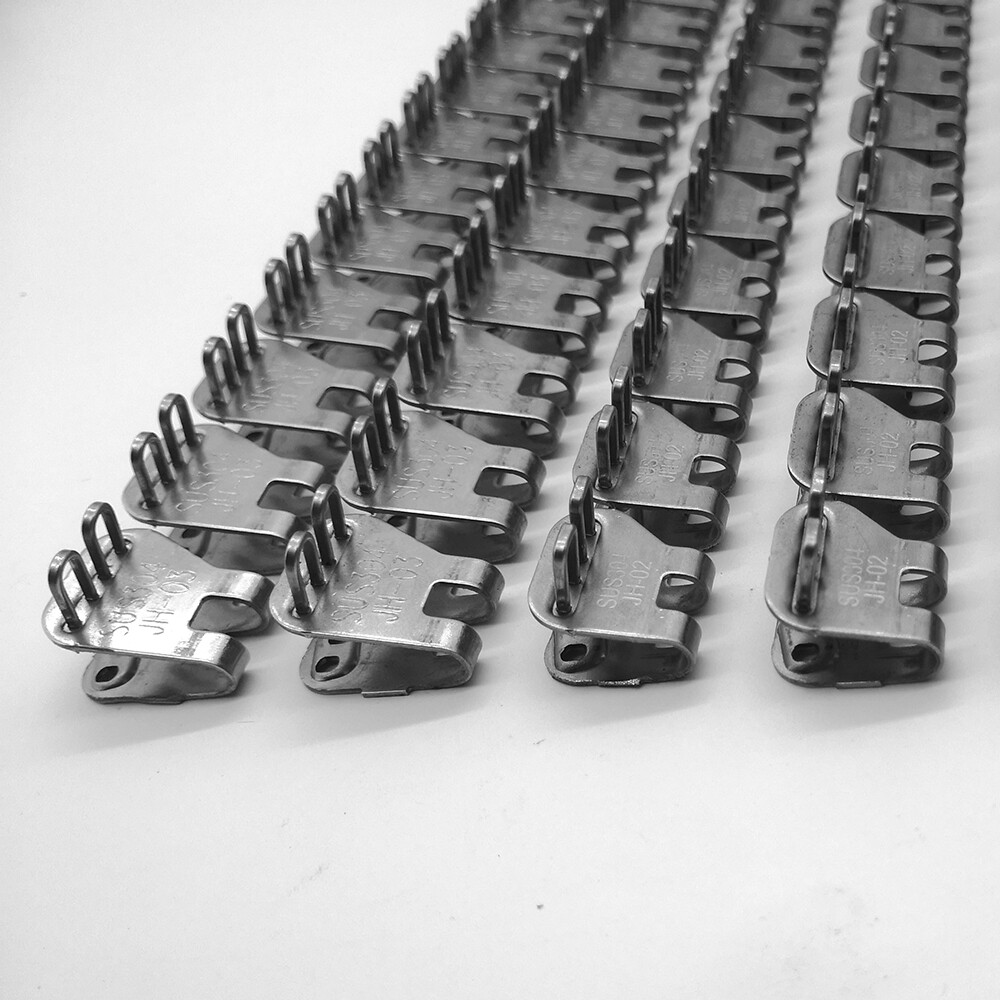 4 Pcs 24″ Factory Price For 3-5mm Belts Rivet Hinged Conveyor Belt Fasteners