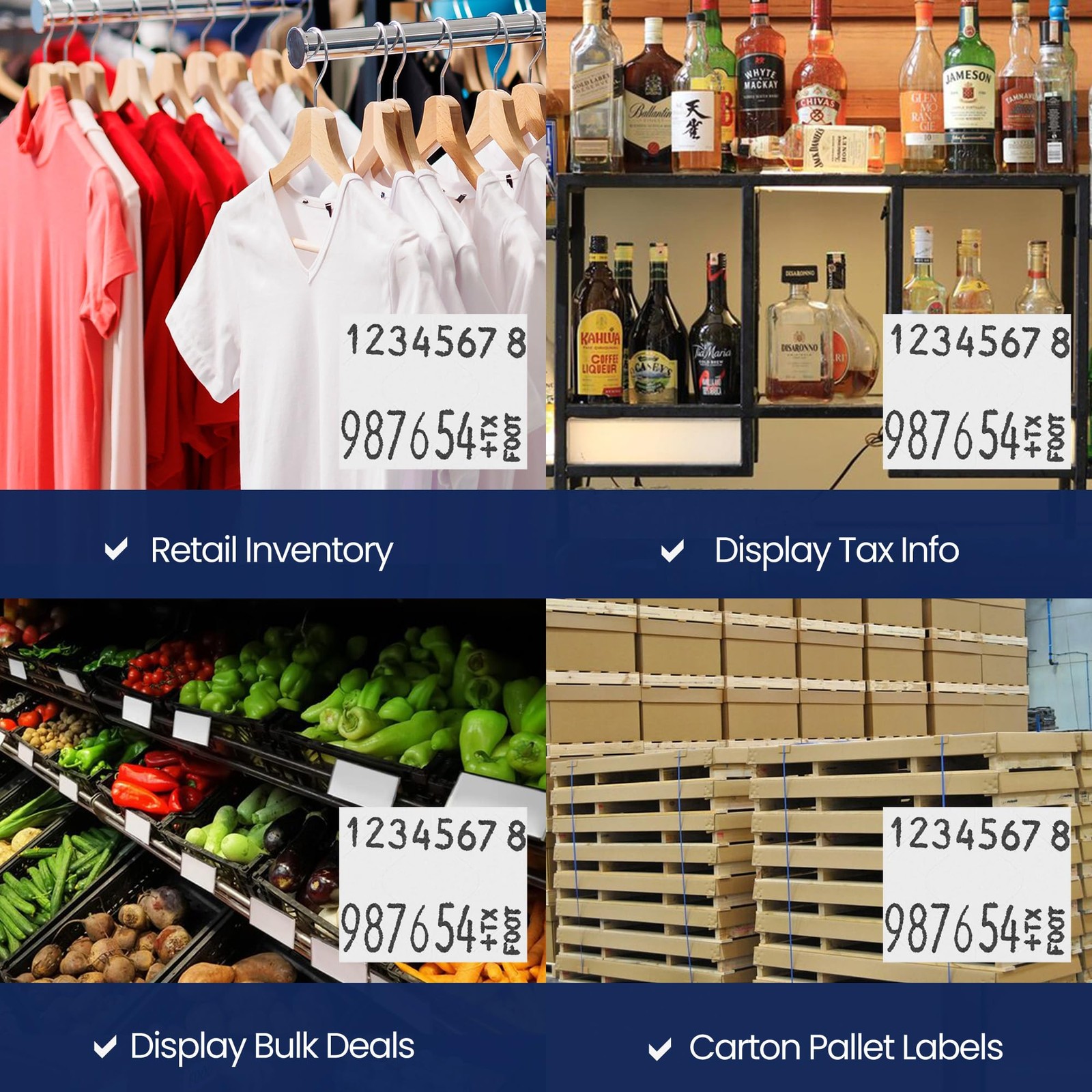 Pricing Labels for Monarch 1136 White – 14,000 Labels w/ 8 Rolls Value Pack, …