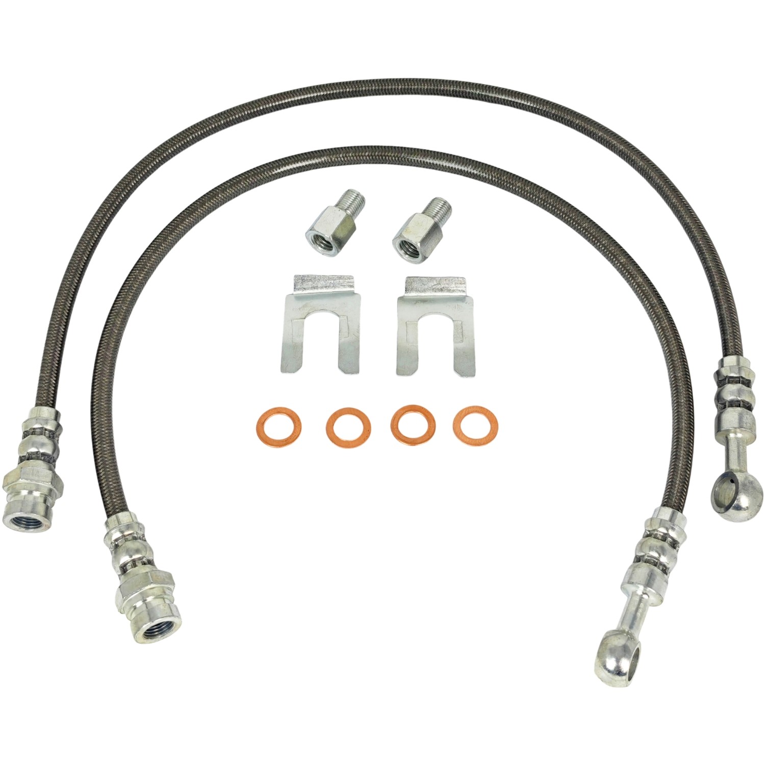 Stainless Extended Length Front Brake Line for Lift for Ford 09 -18 F-150 F150