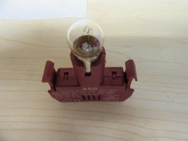 AEG 910-159-021 Auxillary Contact Lampholder BLNV0 W/Bulb