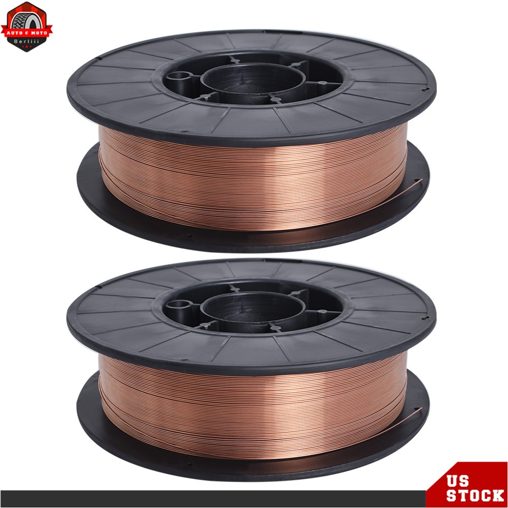11-lb Roll 2Pack ER70S-6 .030″ (0.8mm) Mild Steel MIG Welding Wire