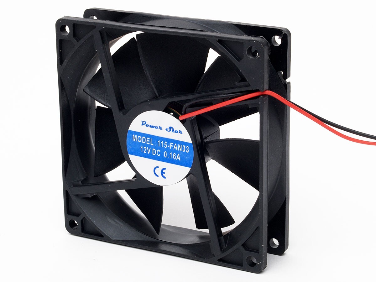 JCM Fan Axial 12V DC 3.5″ Inch 92x25mm Plastic Case Casing 12 VDC 3.5