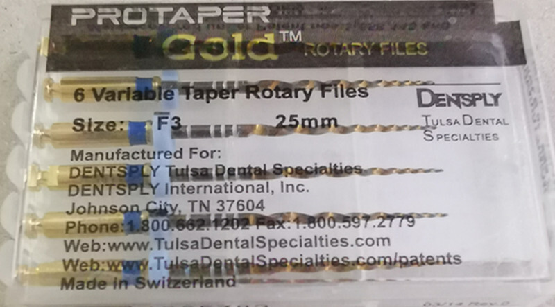 10 Packs Dentsply ProTaper Gold Rotary Files F1,F2,F3,S1,S2,SX-F3, SX19