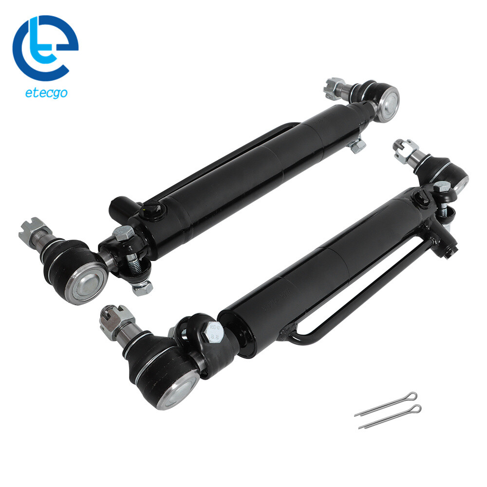 2 Pack D128454 Power Steering Cylinders For Case 2WD 580B 580C 580D 580E