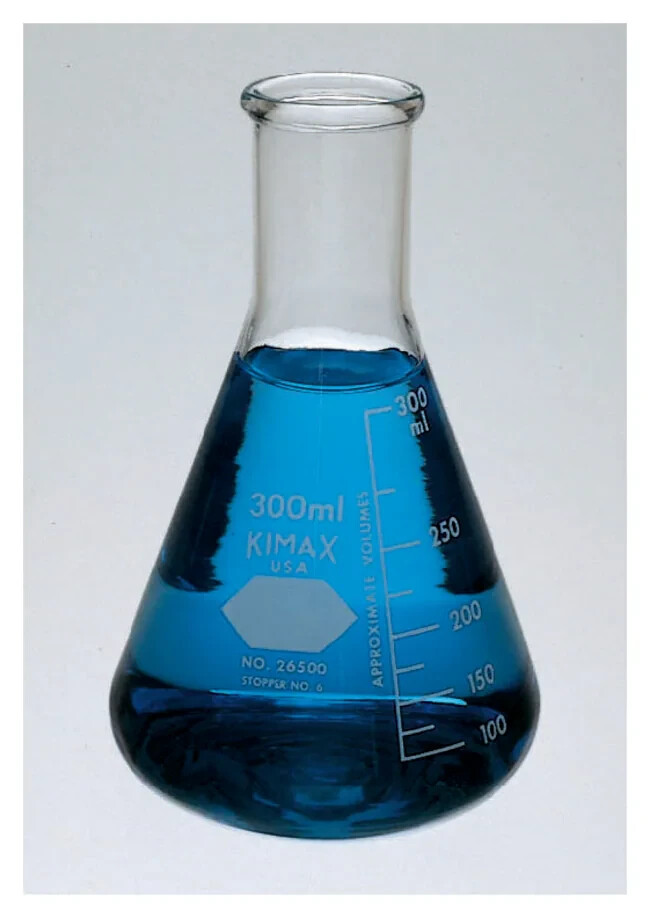2 Pack of DWK Life Sciences Kimble KIMAX 300ml Flasks with Reinforced Beaded Top