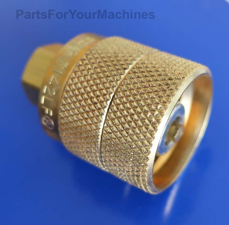 FOR PROPANE POWERED LAWNMOWERS, TANK CONNECTOR, REGO 7142LF, LEFT HAND THREAD