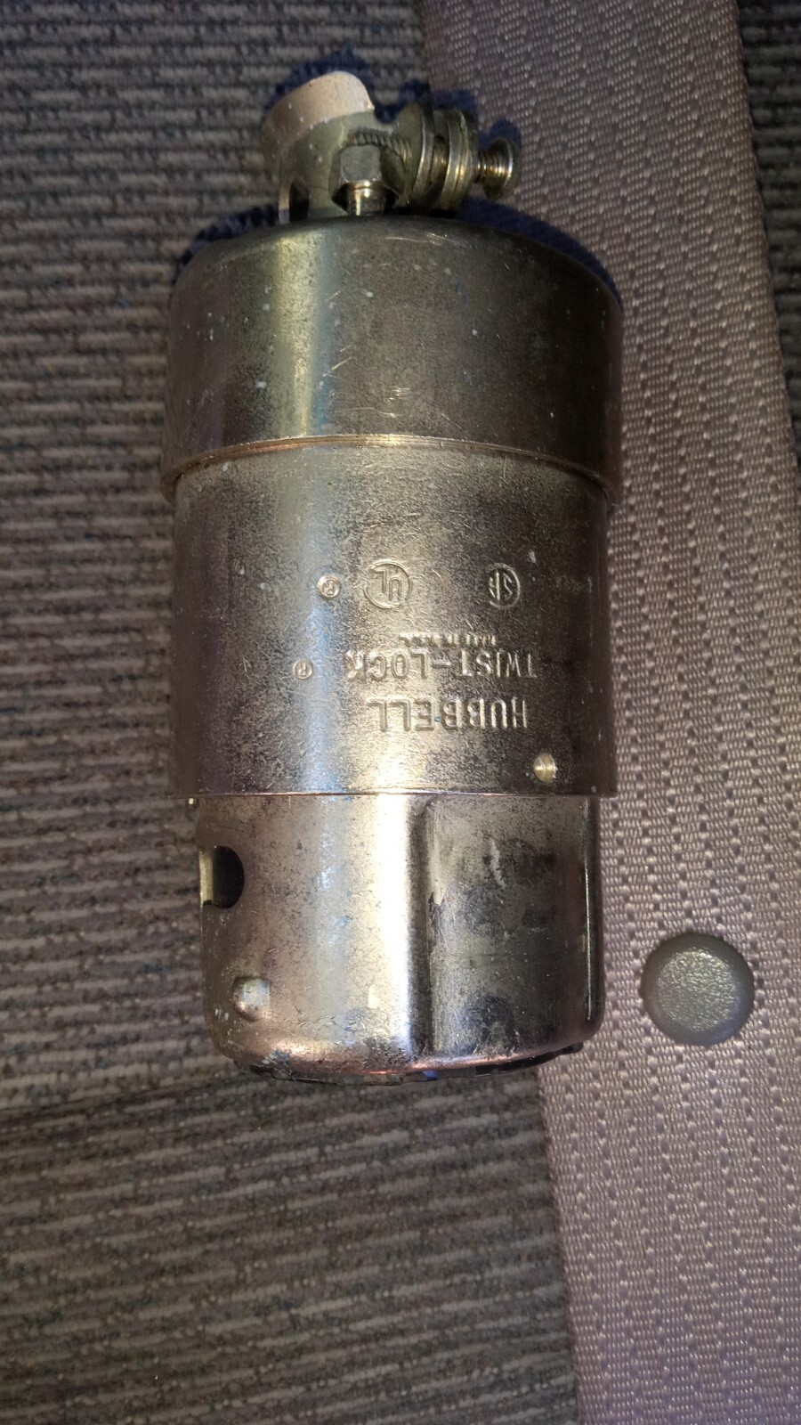 Hubbell 50 A 125/250 V AC 3-Pole Locking male Connector