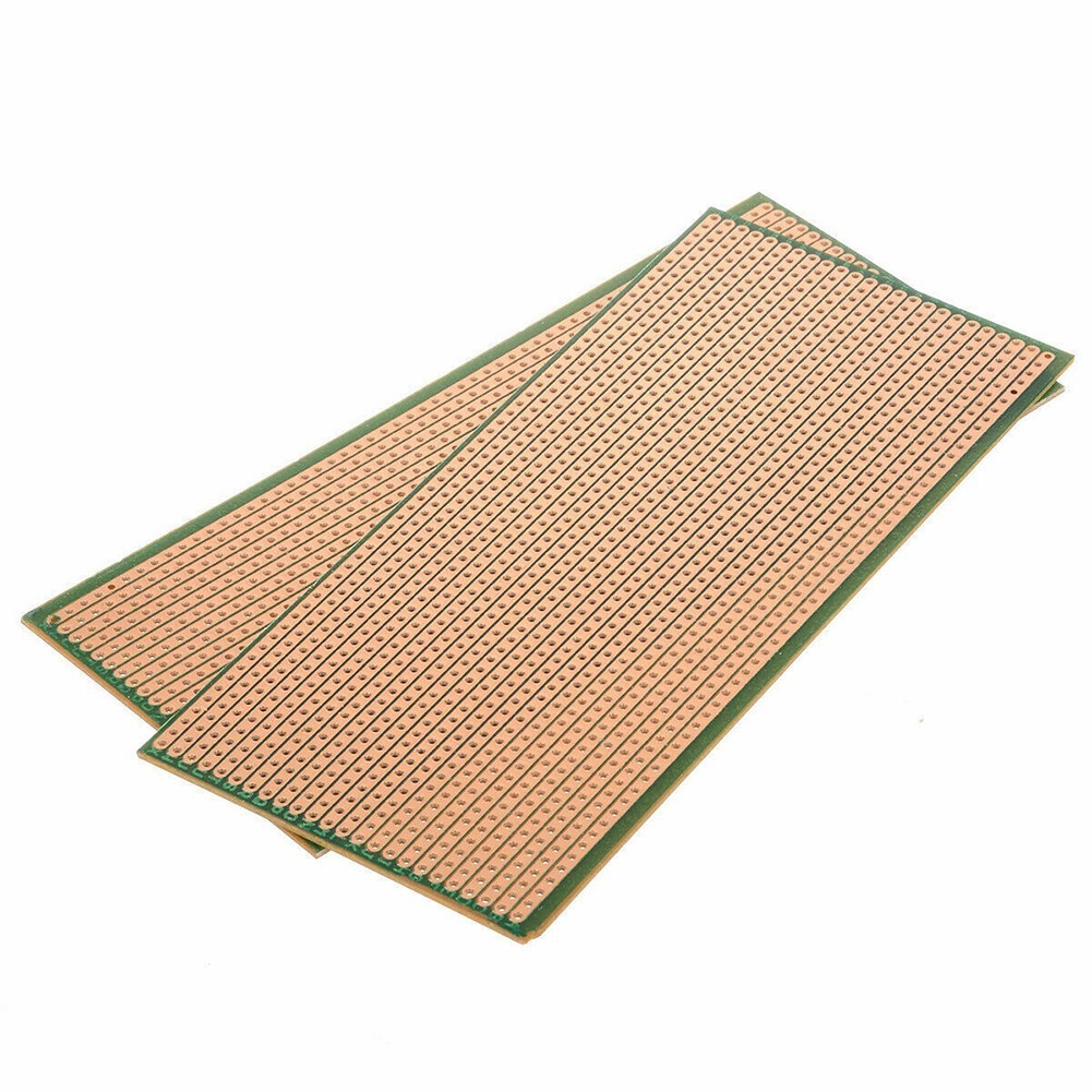 2 X Stripboard Veroboard Single-Sided Copper PCB Circuit Perf Board 6.5*14.5CM