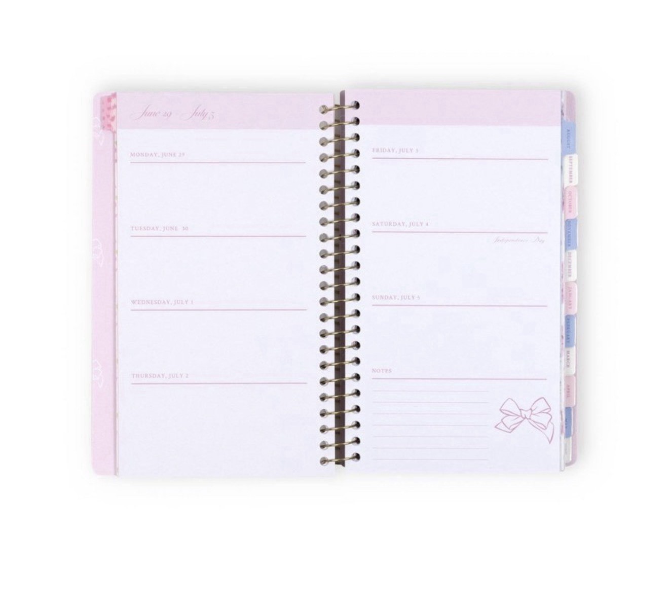 Love Shack Fancy X Target Yoobi Planner 5”x8”Everblooming Rosettes Ballet Bloom