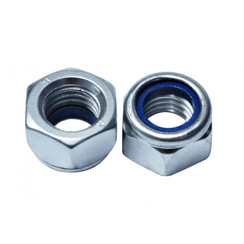 Nylon Insert Hex Lock Nut Steel Zinc Nylock M3 – M4 – M5 -M6 – M8 – M10 – M12