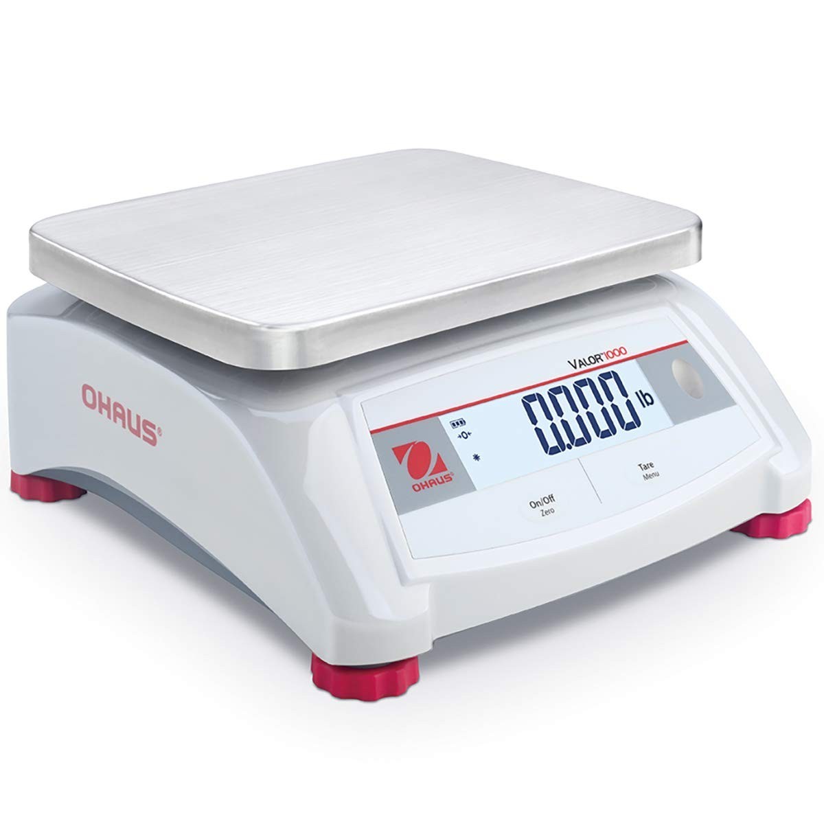 Ohaus Valor V12P6 Compact Bench Scale 15 lb x 0.002 lb, LCD, Stainless Pan, NSF