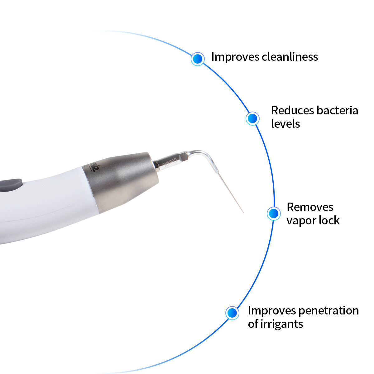 Dental Endo Ultra Activator Ultrasonic Irrigator Root Canal Handpiece & Tips Kit