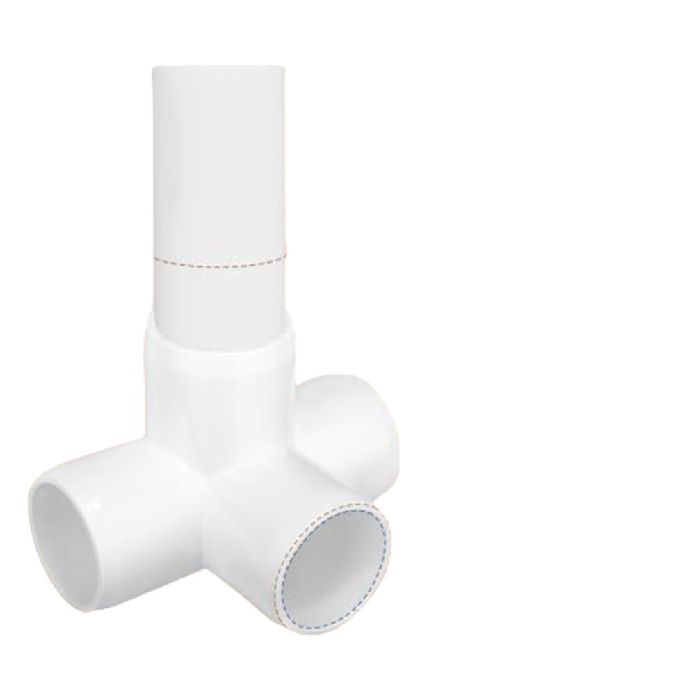 Furniture Grade Four Way PVC Pipe Fittings for For water Pipe DIY Projects