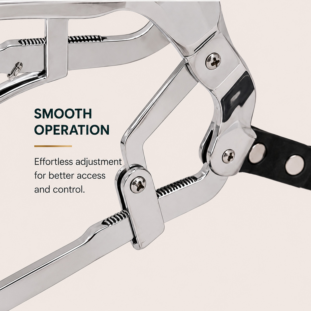 Adjustable Millennium Speculum Equine Dental Mouth Gag Waterproof BioThane Strap