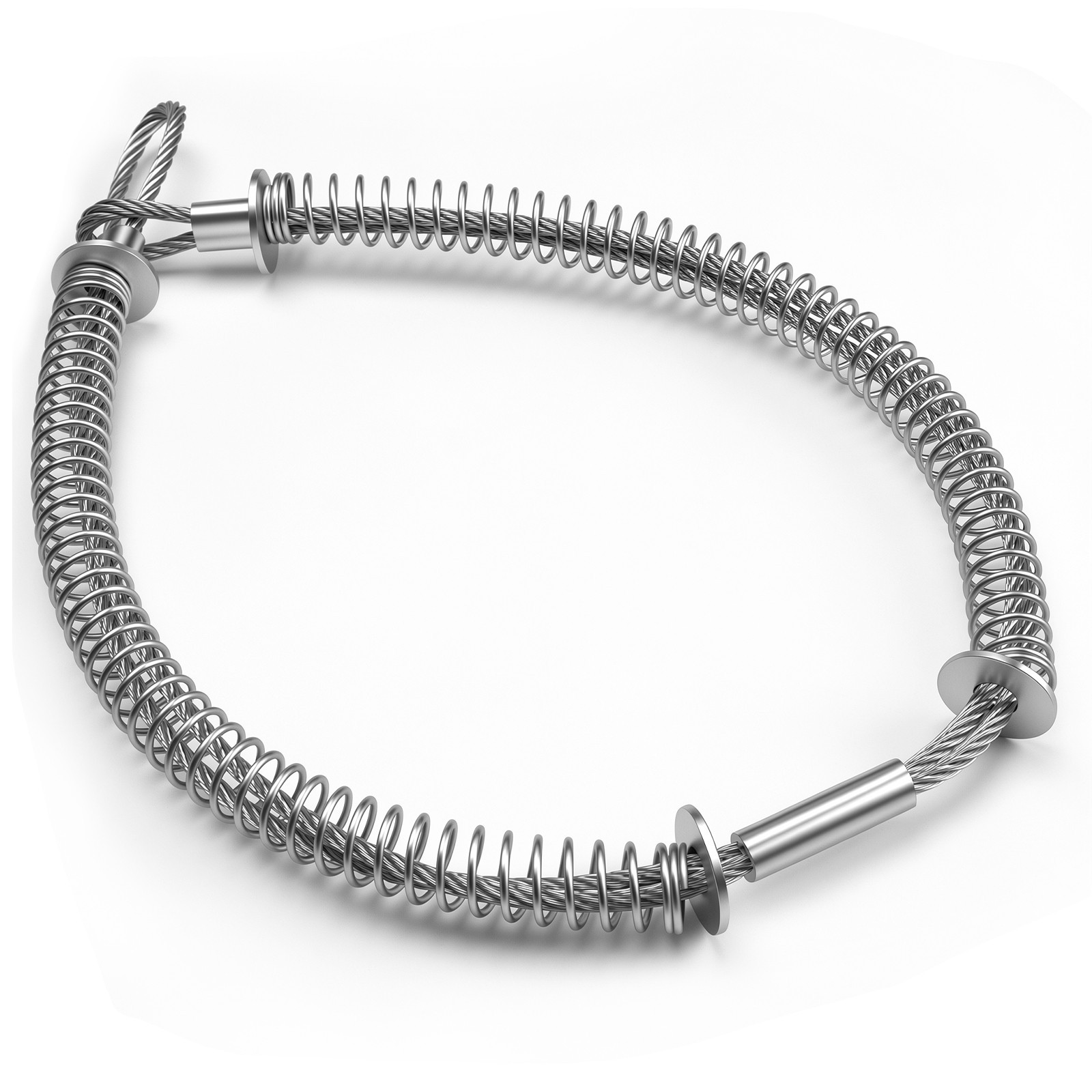 Heavy Duty Whip Check Safety Cable 1/8″ Steel Wire Rope for Compressor Hose
