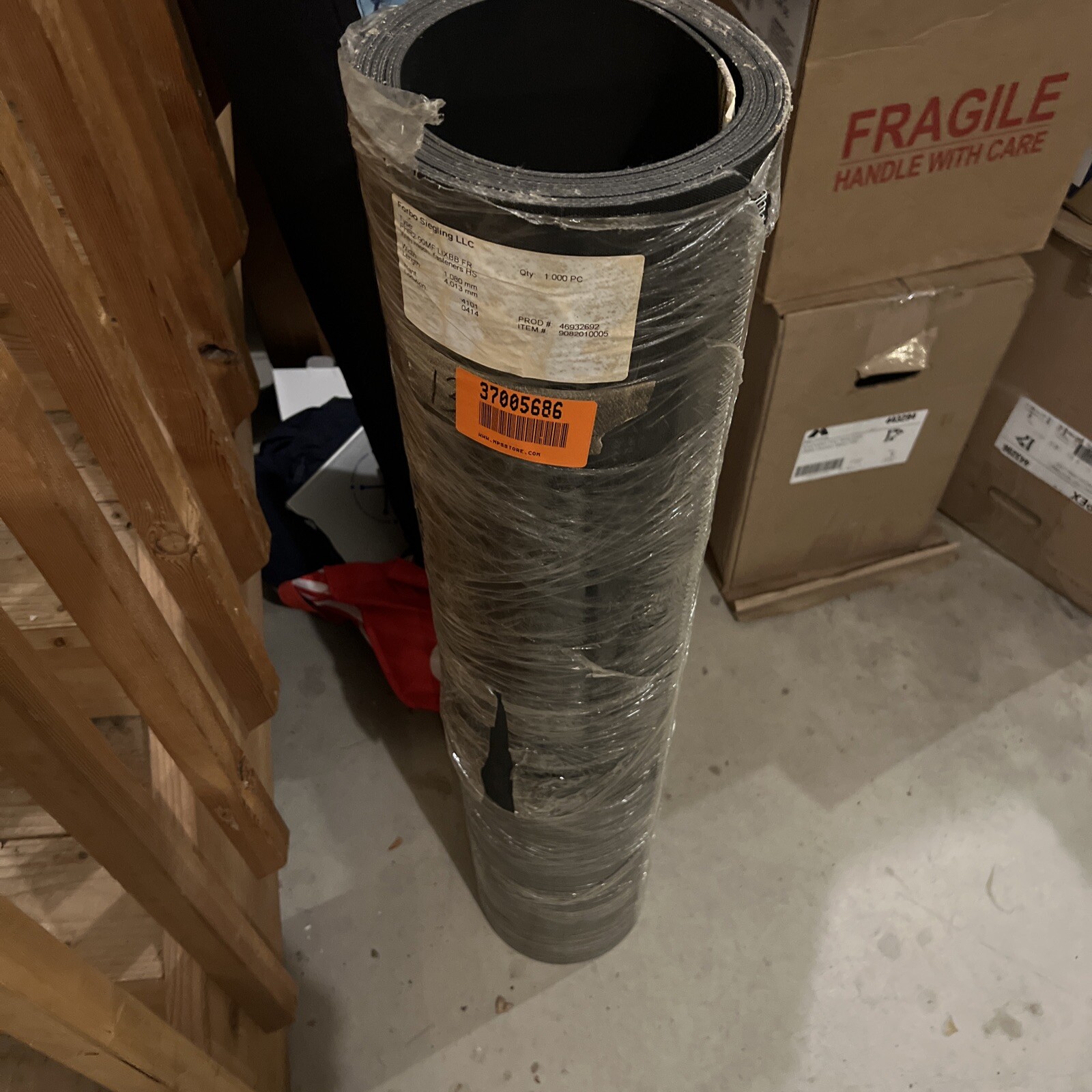 Forbo Siegling PHR2-90MF LIXBB FR Conveyor Belt 42.5” X 164”