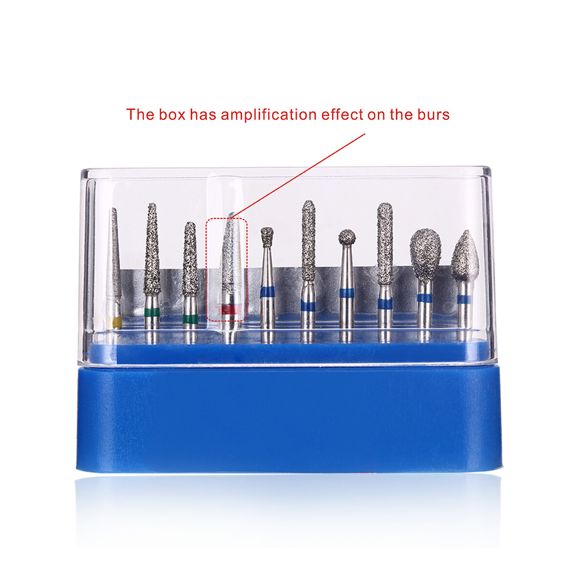Dental Diamond Burs Kit Friction Grip FG for Crown&Bridge Preparation Anterior