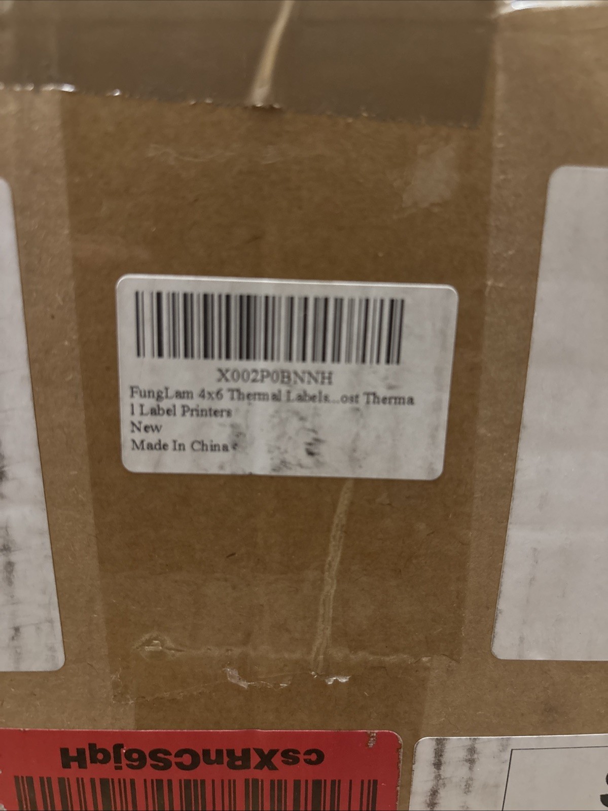2x Funglam Rolls 4X6 Direct Thermal Shipping Labels, 250 Labels/Roll, 1” Core,
