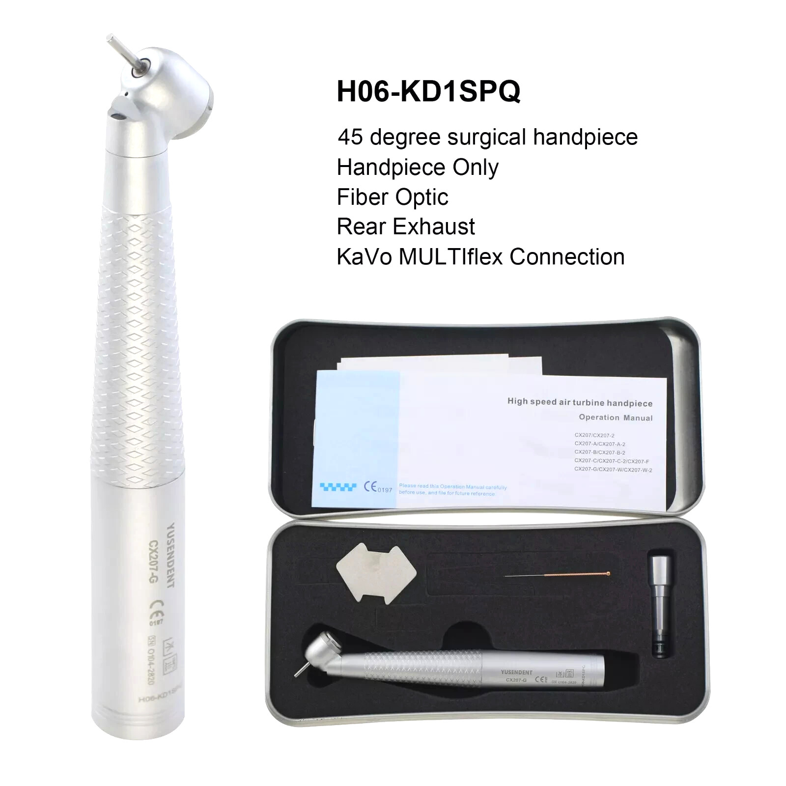 COXO Dental Surgical Handpiece 45° Angle KaVo MULTIflex Fiber Optic 4 Hole 6 Pin