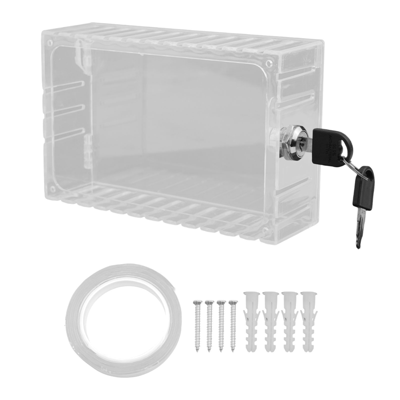 Air Conditioner Cover Thermostat Lock Box Easy Installation Child-Proof Security