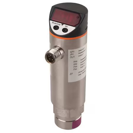 Ifm Pn4227 Pressure Switch, Standard, Spst, 1/4 In Npt, 0 To 14.5 Psi Range,