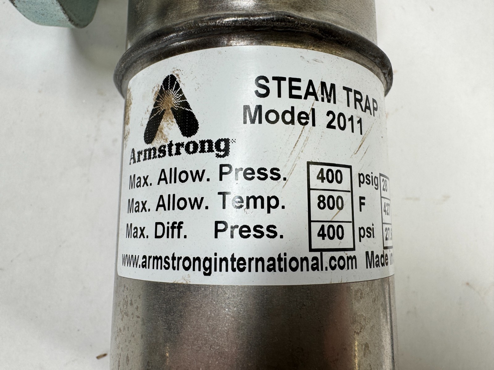 ARMSTRONG 2011 Inverted Bucket Steam Trap 400-psi Differential, 5/64 in. Orifice
