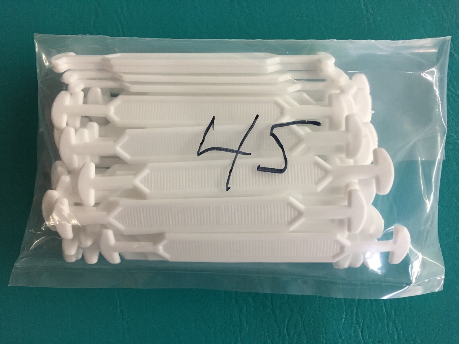 45 Heavy Duty 6.75″ Cardboard Box Handles Plastic Carry Shipping 45 lbs White 7″