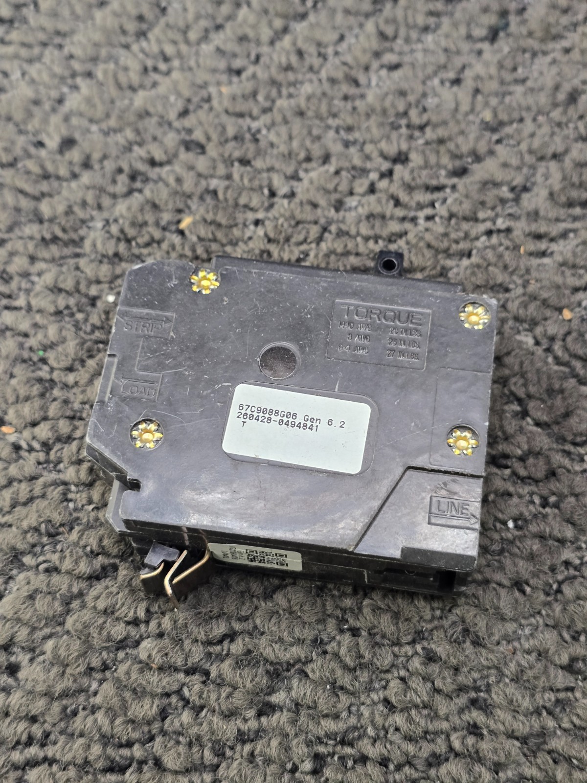 Eaton BRP120DF: Dual Function AFCI/GFCI Plug-On Neutral Breaker 20A 1-Pole
