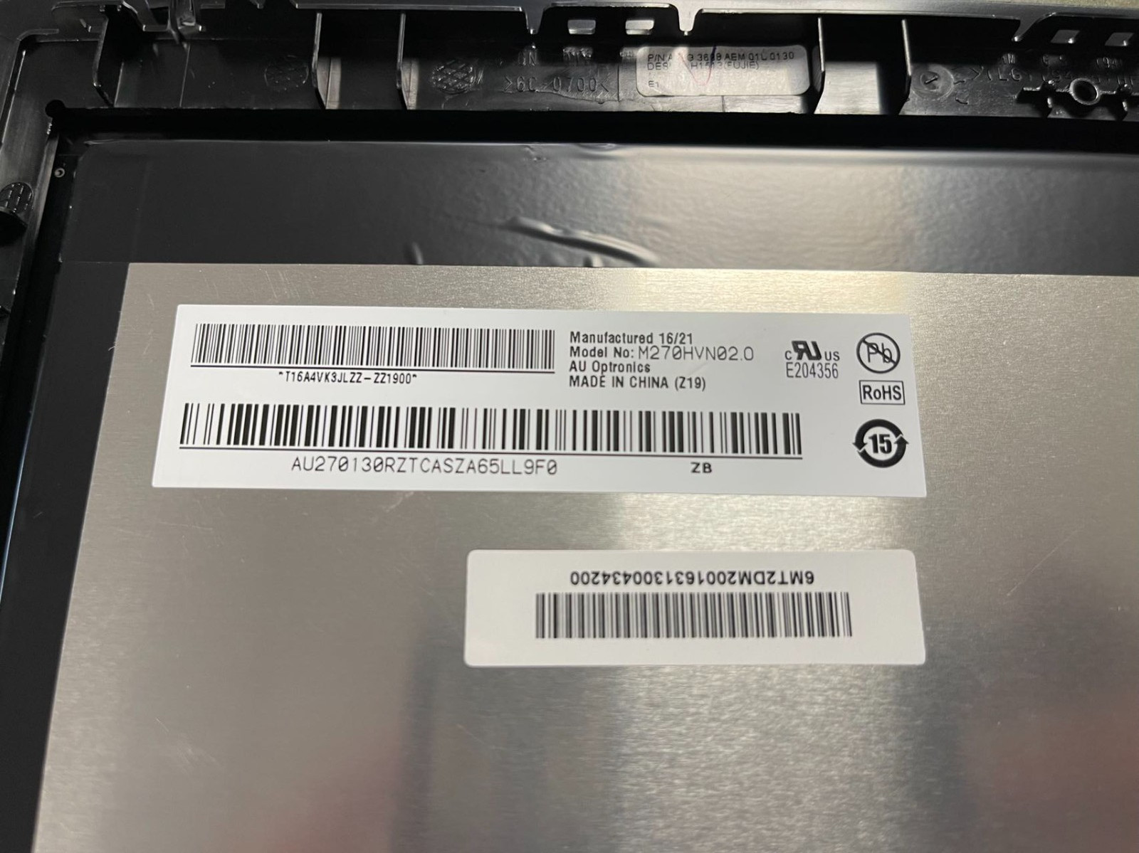M270HVN02.0 27″ LED Touchscreen Screen Display FOR Acer T272HL T272HLV Assembly