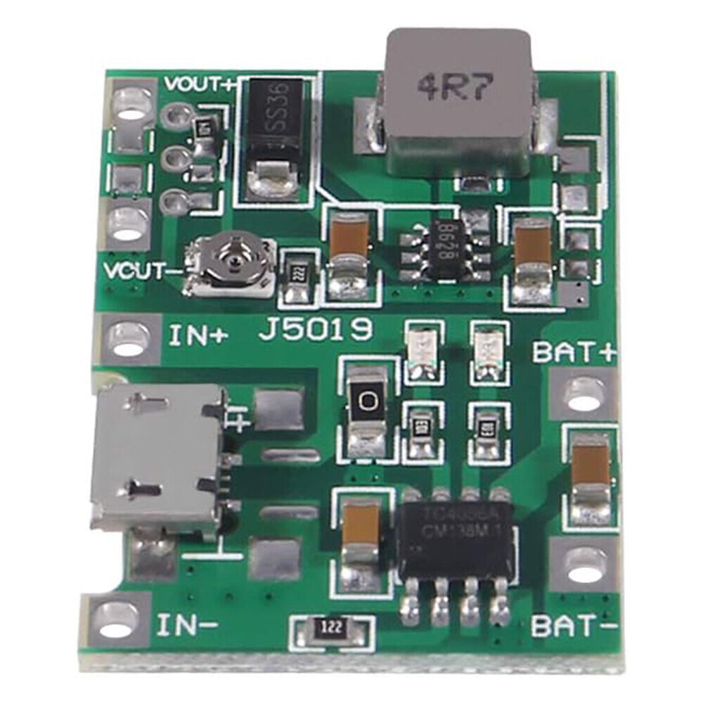 10PK Micro USB 3.7V 18650 Lithium Li-ion Battery Charger Module Boost Step up 5V