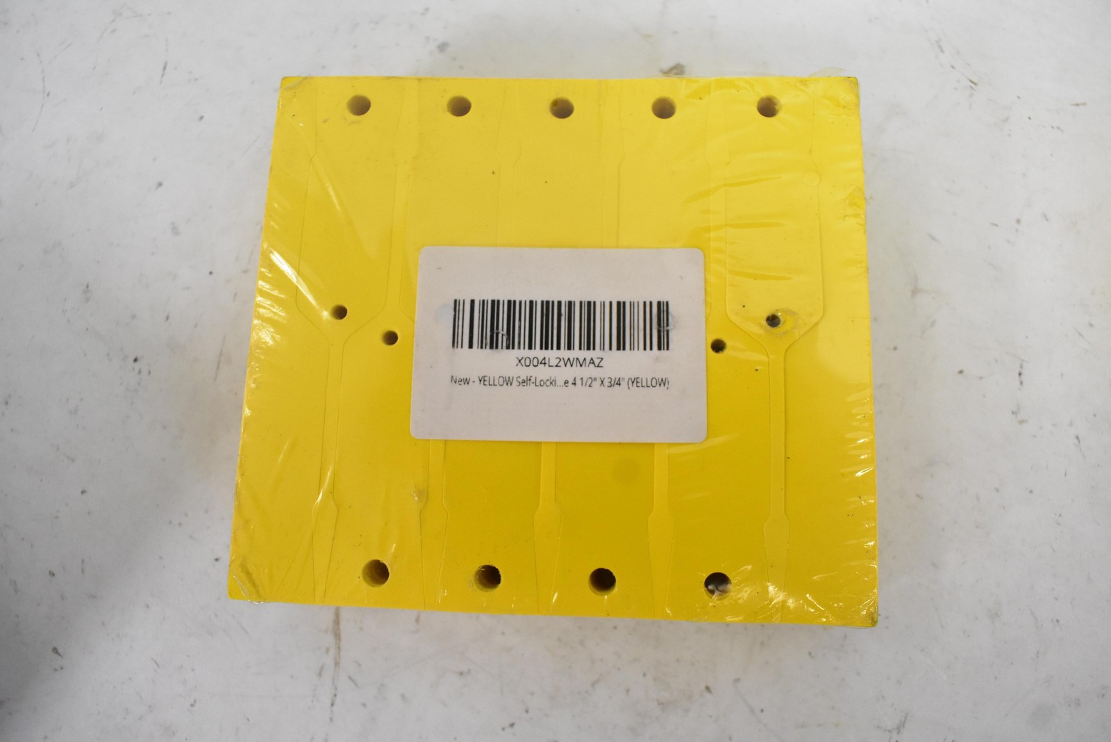 2pks YELLOW Self-Locking Arrow Key Tags 1,000 per pack Size 4 1/2 X 3/4 YELLOW
