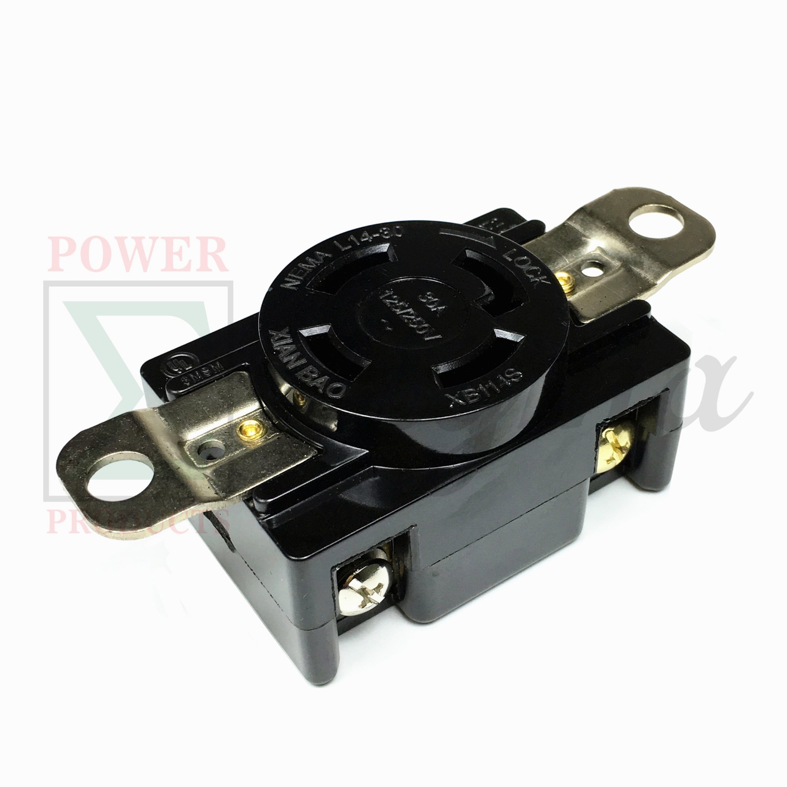 NEMA L14-30R 30A 125V/250V Twist Locking Electrical Plug Female Wall Receptacle