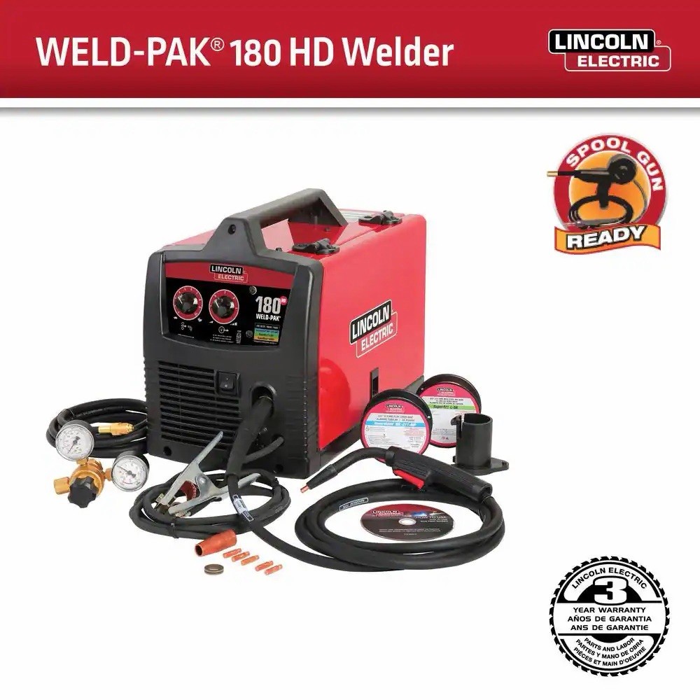 Lincoln Electric 180HD WELD-PAK Welder MIG Flux-Core Wire Feed K2515-1