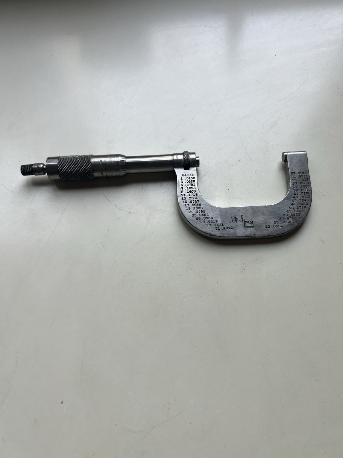 Brown & Sharpe No. 48 1”-2” Micrometer 1T02