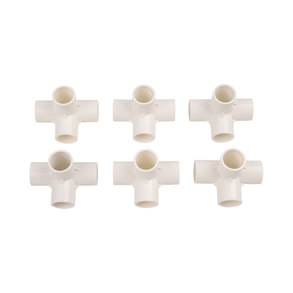 Furniture Grade Four Way PVC Pipe Fittings for For water Pipe DIY Projects