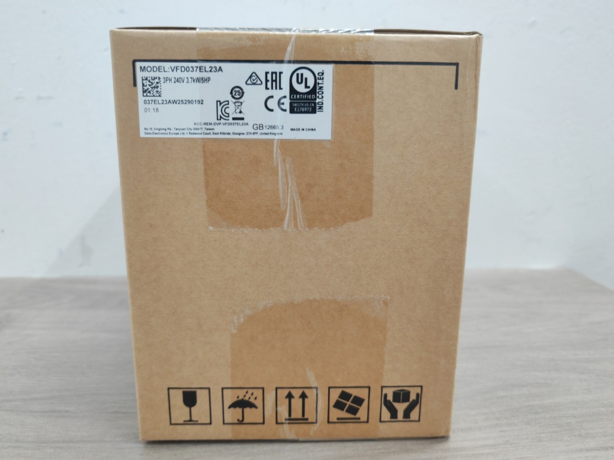 New In Box DELTA VFD037EL23A Inverter 3.7KW 5HP 3PHASE 220V 600Hz
