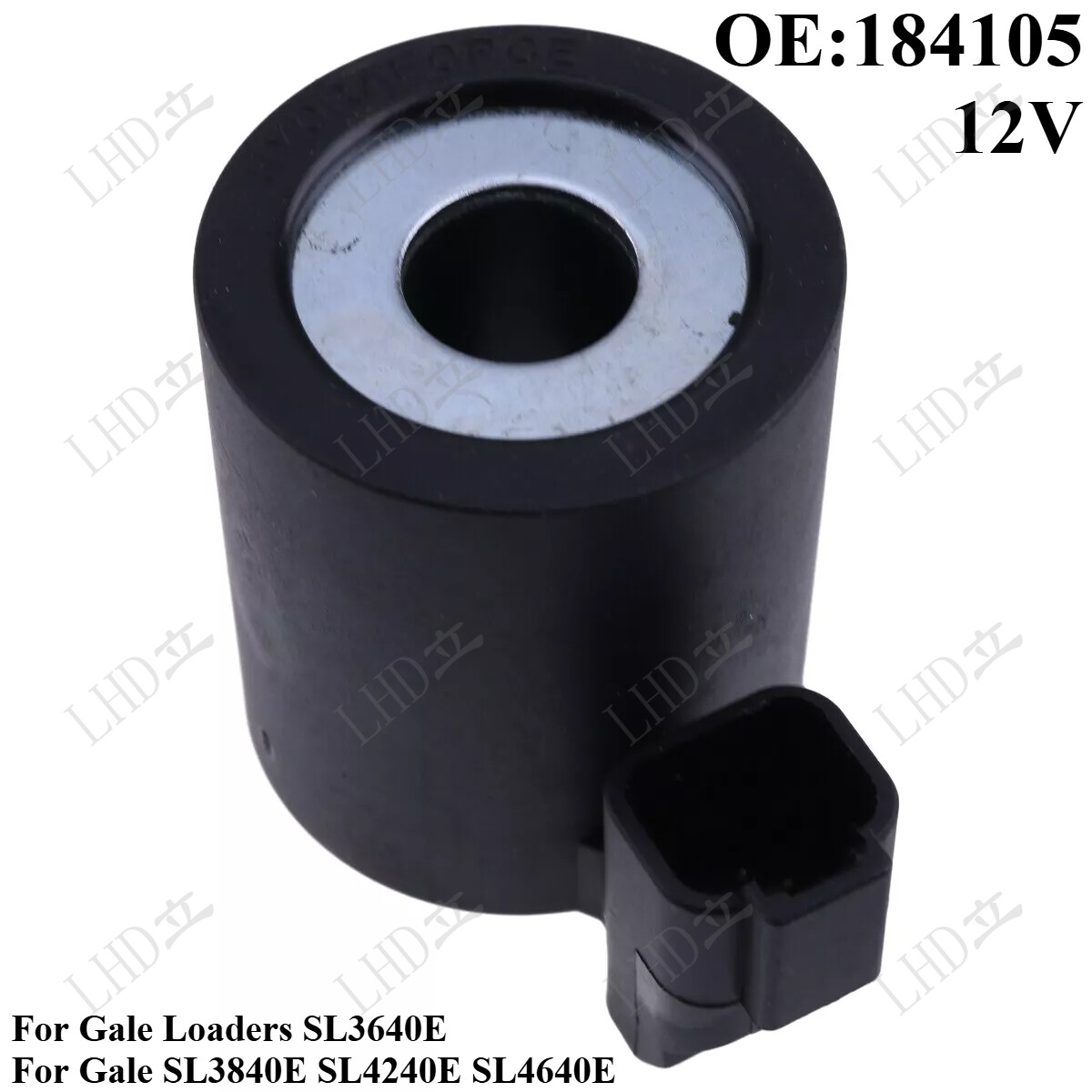 12V Solenoid Valve Coil 184105 For Gale Loaders SL3640E SL3840E SL4240E SL4640E~