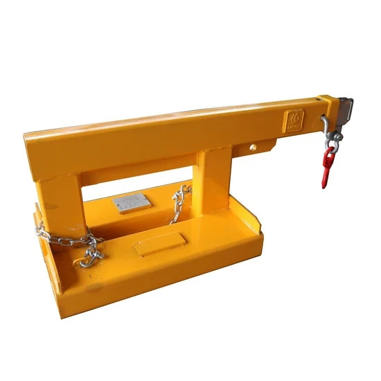 5500 lb Forklift Jib Boom Crane–78″ Extended Reach, Heavy Duty for Pallet Forks
