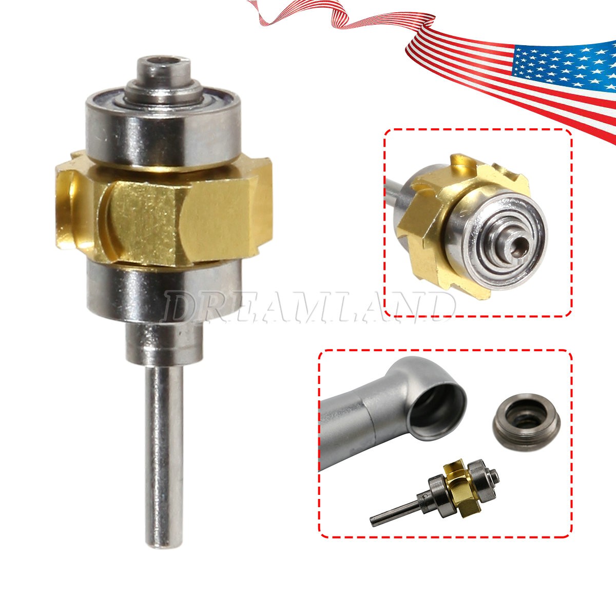 YB6T Dental Turbine Rotor for Fiber Optic LED High Speed Standard Handpiece YB6