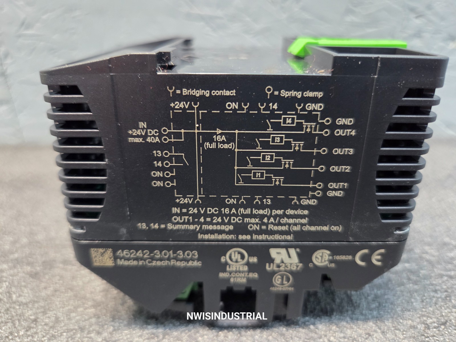MURR ELEKTRONIK D-71570 Connection block circuit protection