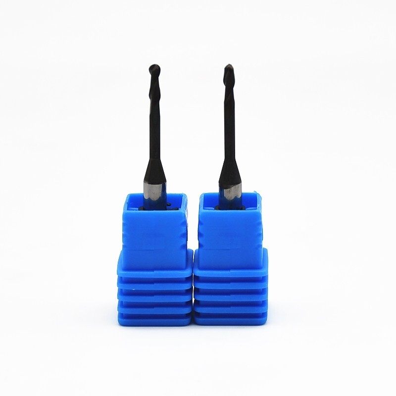 DOF Craft 5X Diamond Coating/DLC Zirconia Milling Bur Tools 0.6/1.0/2.0mm Cutter