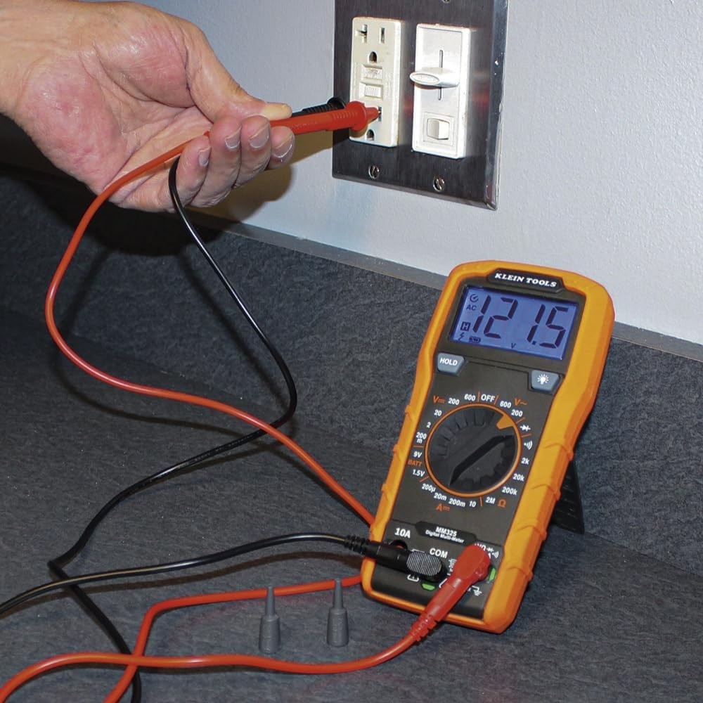 Versatile Digital Multimeter with Lead Alert & Backlit LCD for Precise Testing