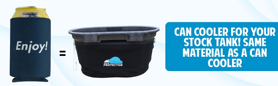 100 Gallon Oval Stock Tank Insulated 5mm Neoprene Slip Sleeve Ice Water Therapy