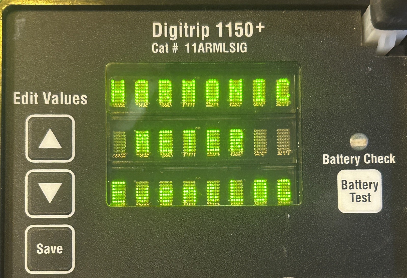 EATON CUTLER HAMMER 11PLSIG DIGITRIP 1150+ TRIP UNIT FULLY TESTED