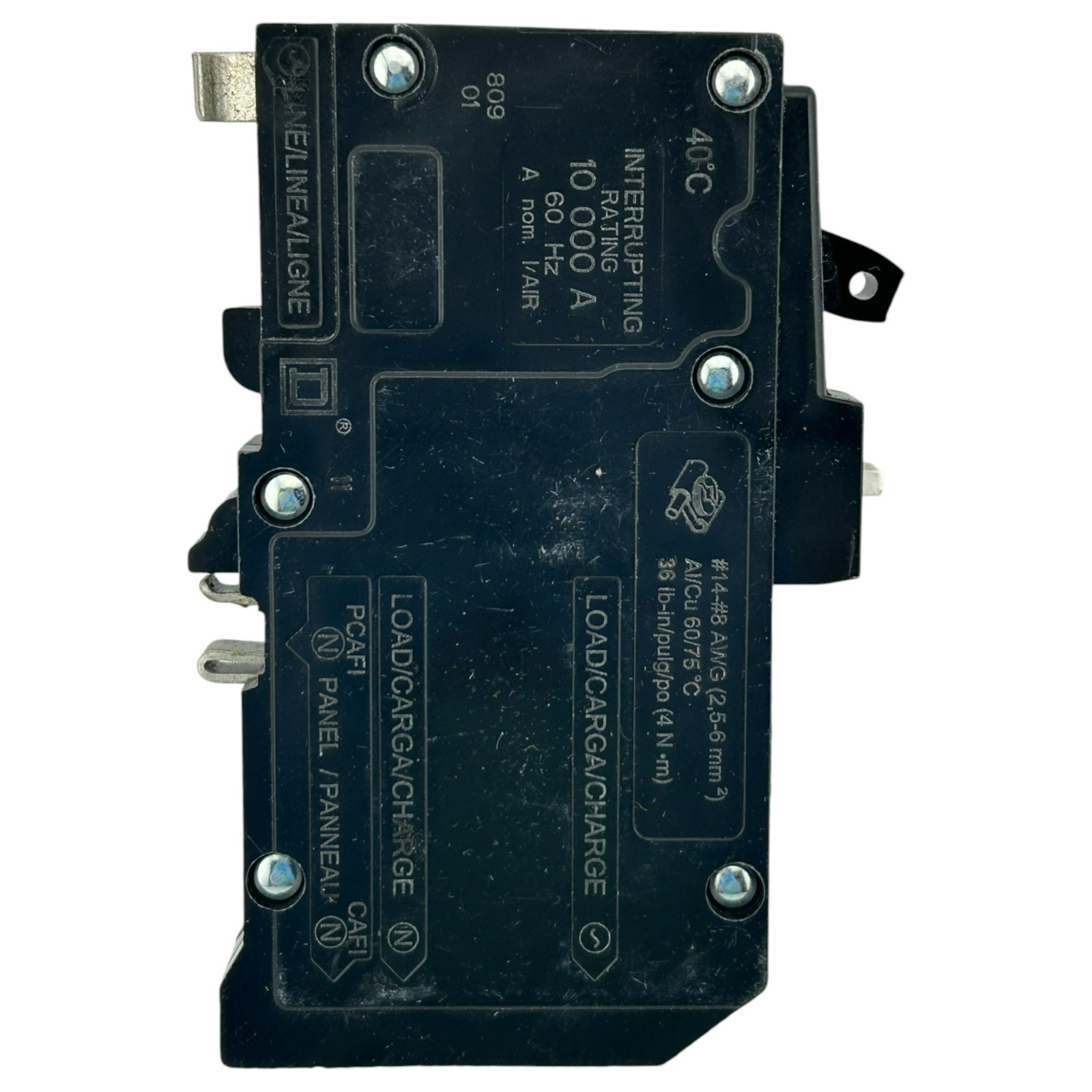 CHIPPED Square D QO120PCAFI 20 Amp 1-Pole Circuit Breaker AFCI PLUG-ON Arc Fault