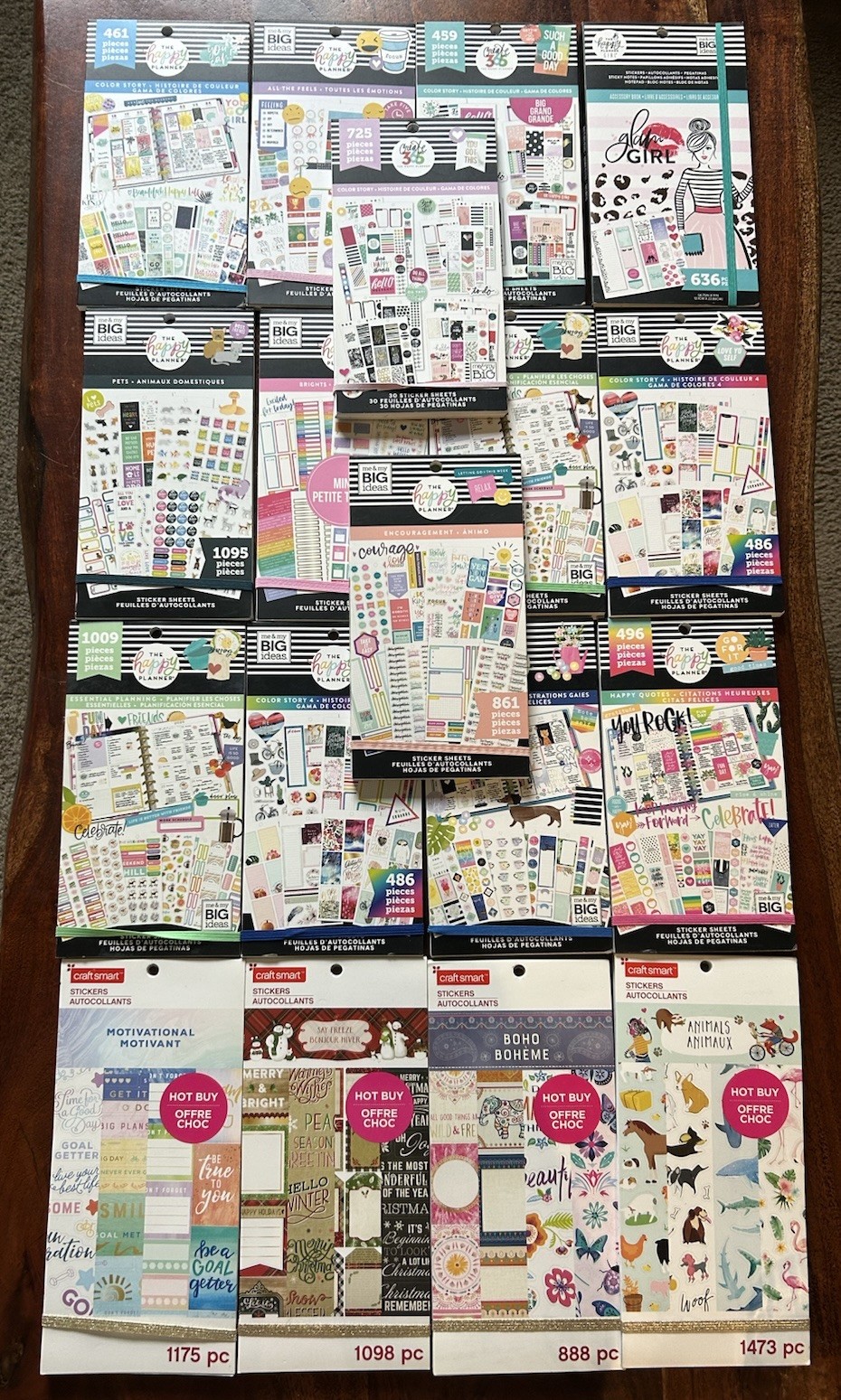 Planner Sticker Books Lot Of 18 The Happy Planner & Craftsmart